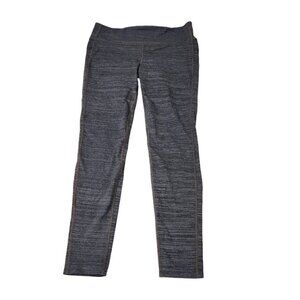 Athleta Chaturanga Leggings Womens Large Gray‎ Spacedye Stretch Yoga Athleisure